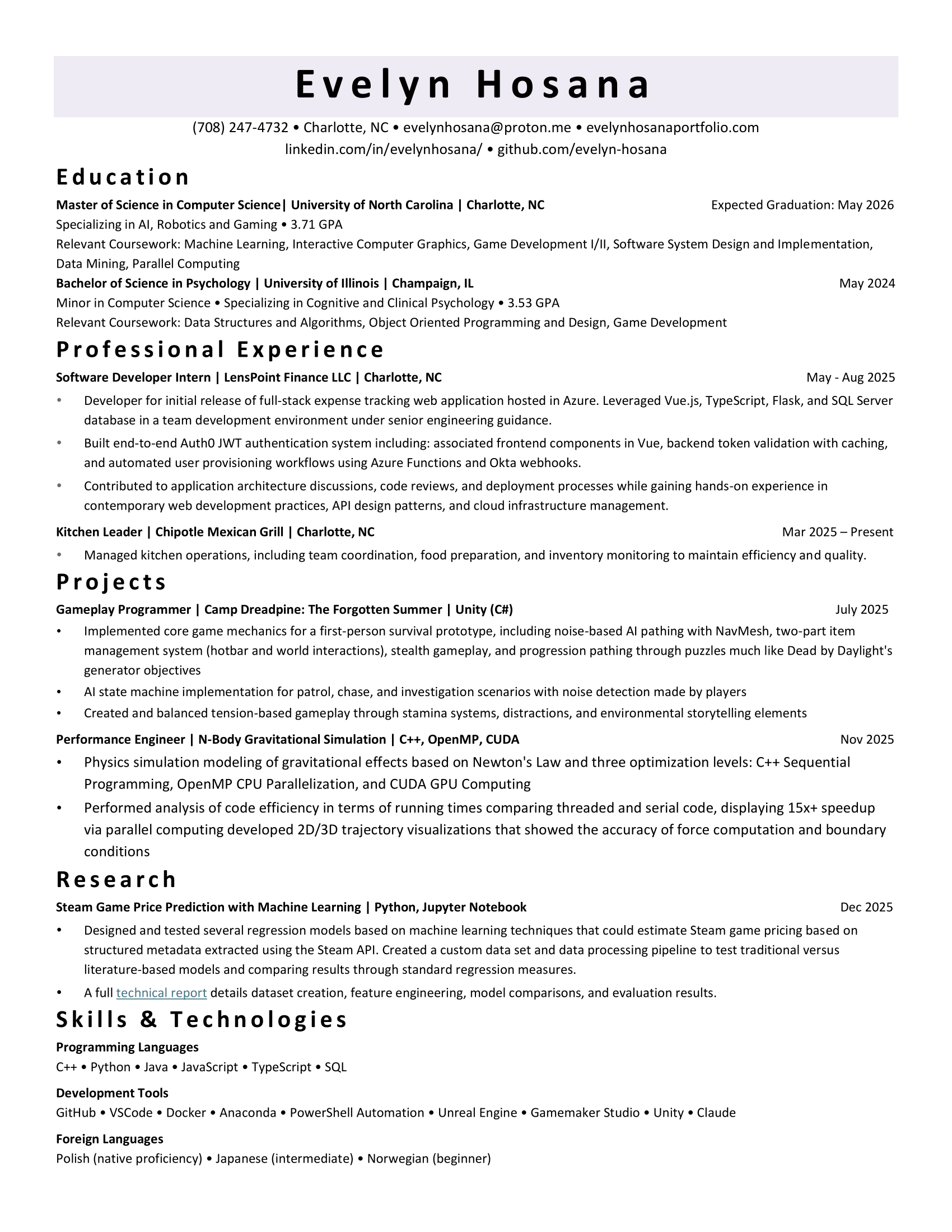 Resume Preview